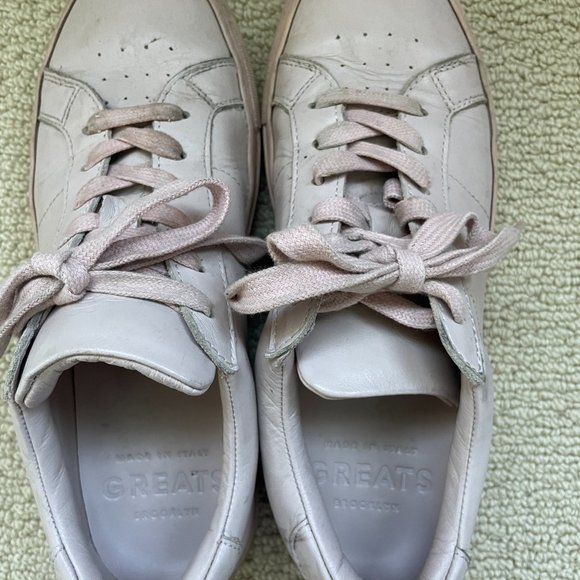 Greats The Royale leather dusty pink sneakers - Picture 8 of 9